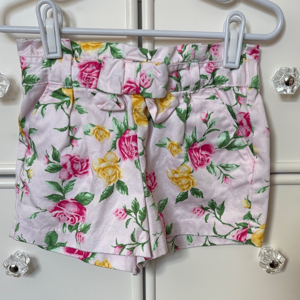 Janie and Jack floral pink shorts